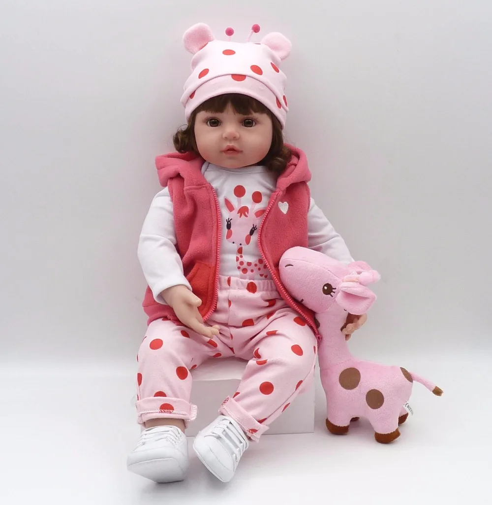 NPKDOLL Baby Reborn кукла Последние Новые силиконовые Boneca очаровательны menina прекрасный 47 см/57 см мягкий винил Сюрприз Рождественский подарок детски