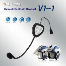 V1-1 Motorcycle Wireless Interphone Helmet Headset Earphone Mono Bluetooth 3.0 Motorcycle Intercomunicadores De Motos