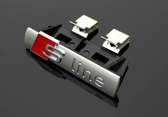 1 Pcs S Line Metal Car Front Hood Grill Badge Grille Emblem Logo 1 Pcs S Line Metal Car Front Hood Grill Badge Grille Emblem Logo Race For Audi A1 A3 A4 A5 A6 A7 A8 Q3 Q5 Q7 Tt Free Shipping