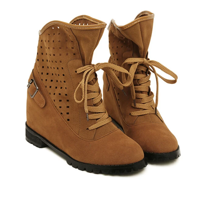 Free shipping new high heeled women waterproof slope with short canister boots | Обувь