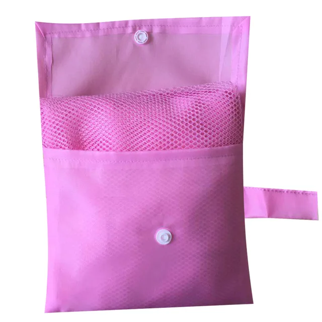 Medoboo Мама Детские пляжные сумки детские игрушки для хранения детская пляжная сумка Портативная Сетчатая Сумка складные пляжные игрушки вешалка на стену ручные сумки - Цвет: ME010-pink