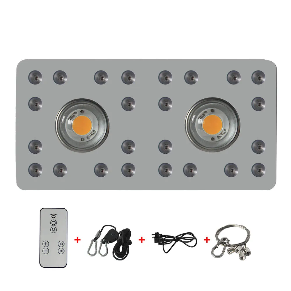 

Idea light Dimmable COB LED grow lights 900W with Cree 3590 Leds and 24pcs Full spectrum for Greenhouse Hydroponics