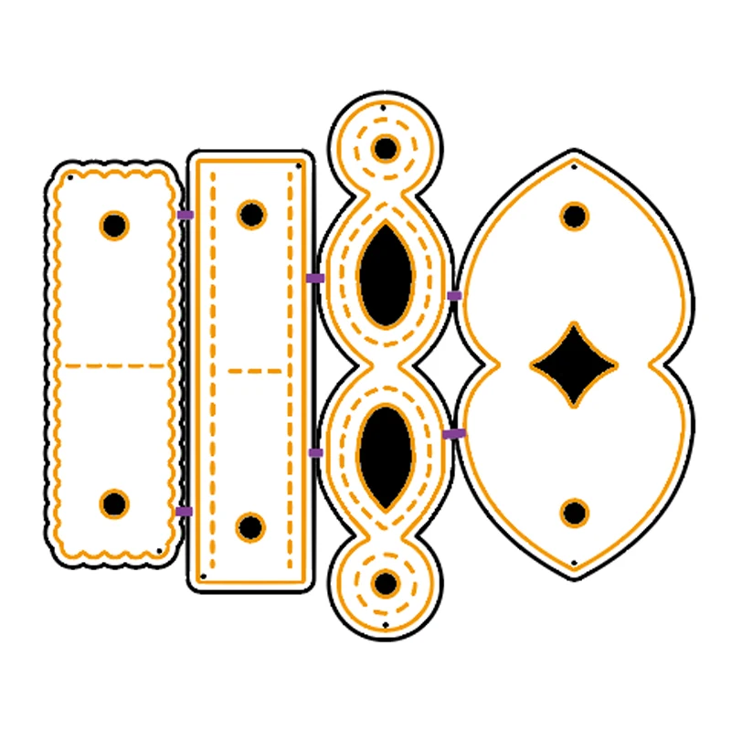 

Tag Part Fold Connect Metal Cutting Dies Stencils For DIY Scrapbooking Decorative Embossing Craft Die Cutting Template New 2019
