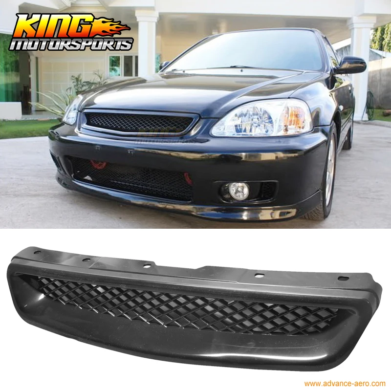Подходит 99 00 Honda Civic EK CX DX EX HX LX JDM T R Тип передний капот Гриль решетка Abs США