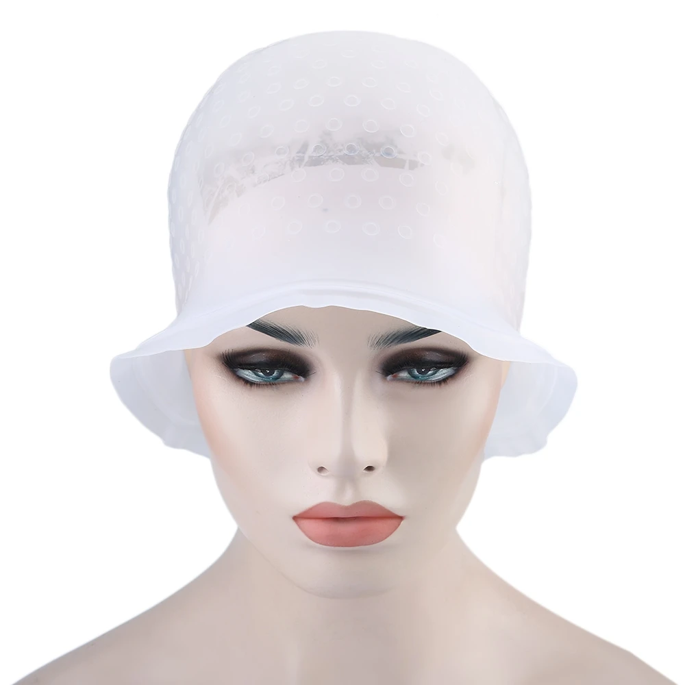 Hair Dye Staining Highlighted Cap With Reusable Utensils Hook