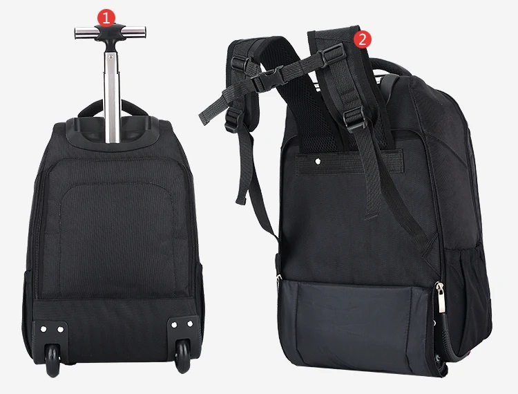 Бизнес 18/20 дюймов Оксфорд прокатки багаж Спиннер бренд путешествия чемодан на колесах для мужчин и женщин носить на рюкзак тележка чемодан