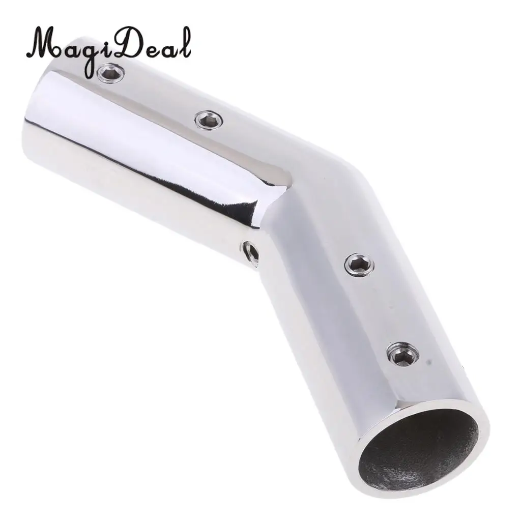 MagiDeal Durable Stainless Steel Marine Boat Hand Rail 140 Degree Bow Form 7/8' 22mm for Kayak Canoe Boating Dinghy Yacht Silver