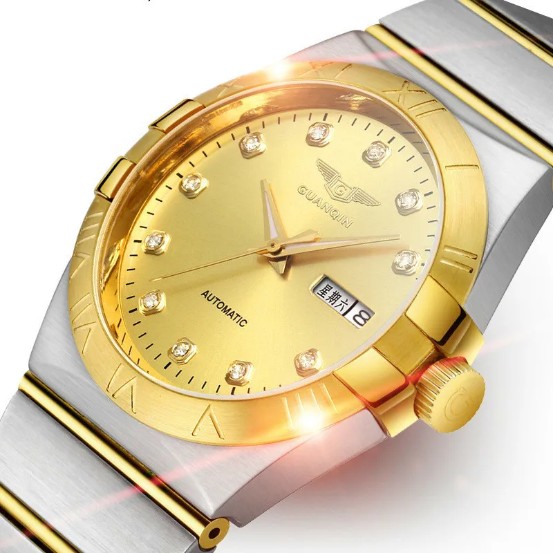 

Steel Bring Even-numbered Days Waterproof Calendar Noctilucent Male Surface Mechanics Business Affairs Man Wrist Watch0 GQ00896