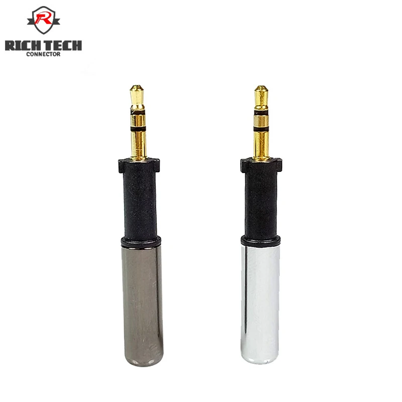 

50pcs Mini Audio 2.5mm Jack Connector 3Poles Stereo Gold Plated Male Plug 2.5mm for Repairing Headphone Earphone