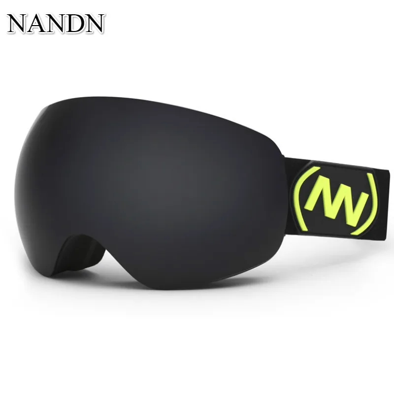 NANDN наружные лыжные очки двухслойные УФ 400 Анти-туман большие Лыжные маски очки для катания на лыжах очки для мужчин и женщин Снег Сноубординг очки