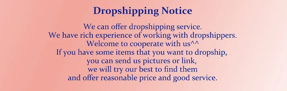 dropshipping notice