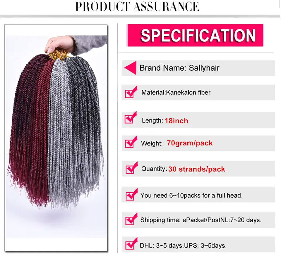 30 Raízes/pack Cabelo Sally Crochet Torção Tranças Senegalês Senegal 18 Polegada Cor Marrom Ombre Cabelo Trança de Cabelo Sintético Trança Cabelo 2 China hair hair Suppliers