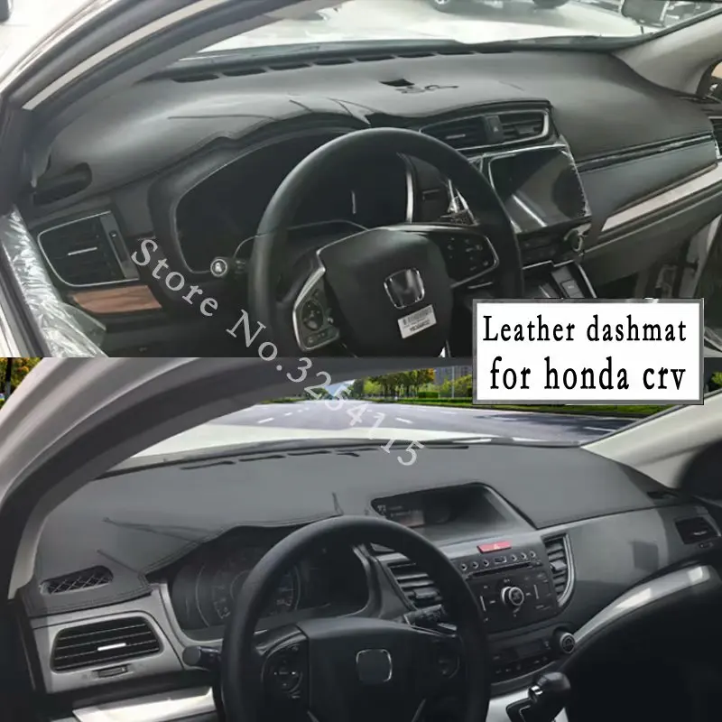 Кожаный коврик для приборной панели Honda CRV CR V 2002 2019 чехол 2007 2011 2012 2016 2017| |