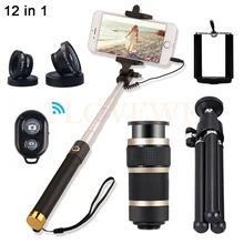 8X телескопический объектив микроскоп Макро Рыбий Широкий формат Lentes 8X зум-телеобъектив Оптические стёкла для Samsung S5 S6 S7 края Примечание 4 5 7