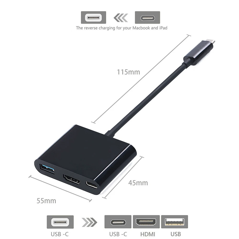 Цифровой кабель адаптер для iPhone к HDMI конвертер Lightning цифровой av адаптер| |