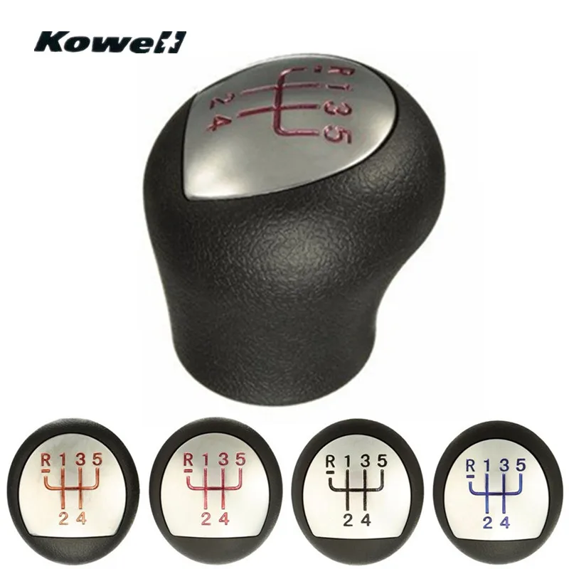 KOWELL 5Speed MT Gear Shift Knob for Renault Megane Clio MK2 172 182 RS