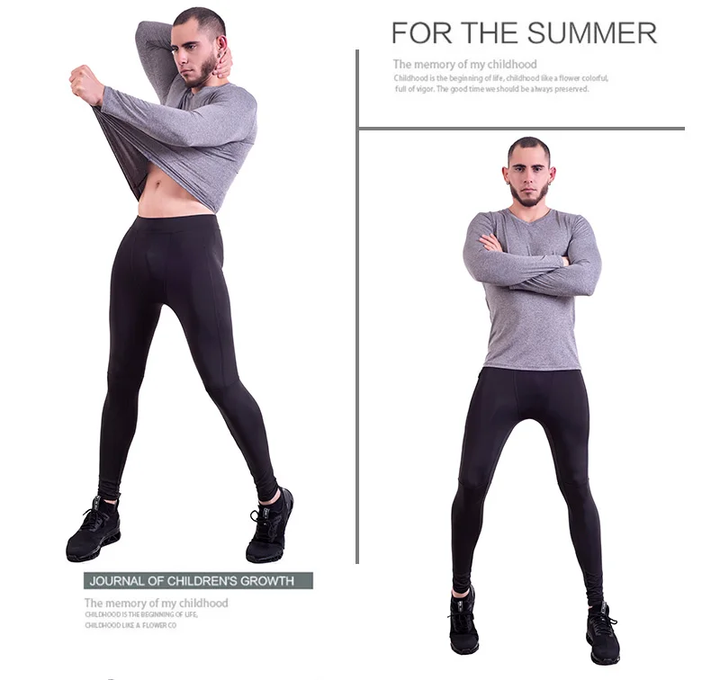 MMA Kit rashguard Male Man Compression Sports Suit Quick drying Perspiration Fitness Training Sportswear Jogging Running Clothes (7)
