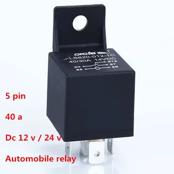 

XZHONGX 5 Pin 40A Waterproof Car Relay Long Life Automotive Relays Mayitr Normally Open DC 12V/24V Relay for Head Light Air