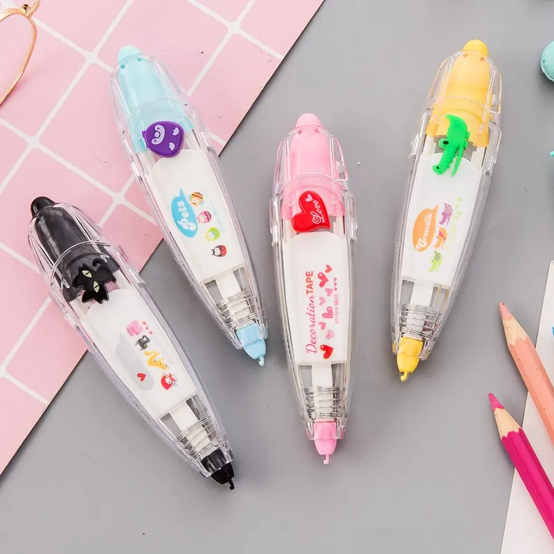 1 шт. 5 мм * 30 м Kawaii Единорог Корректирующая лента милый мультфильм коррекция