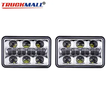 

2pcs 4x6 LED 24V Truck Headlight Sealed Beam Headlamp For Feightliner fld 120 112 Peterbilt Rectangular Headlights 379 378 357