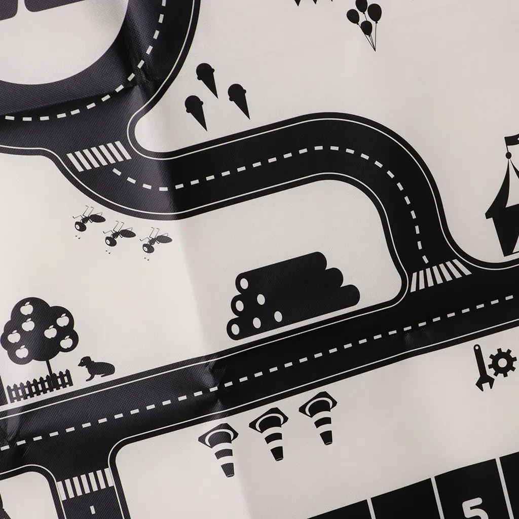 Children's Traffic Parking Map Road Sign Parking Lot City Scene Diagram Hobbies Action Figures Toys for Kids Christmas Gift