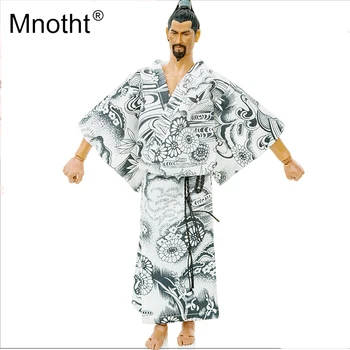 

Mnotht 1/6 Male Action Figure Japanese Kimono Model Men's Bathrobe River Water Toy for 12" Soldier Clothing Toys Accessories