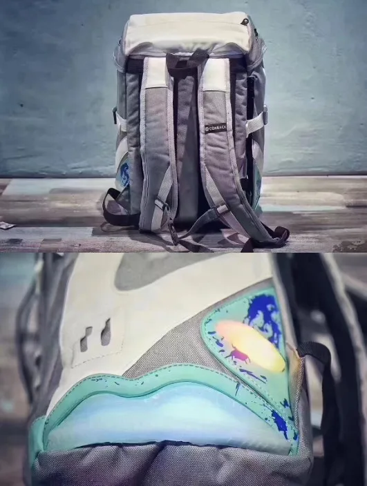  back to future led light backpack fashion air mag bag cosplay sneaker backpack - 32844776885