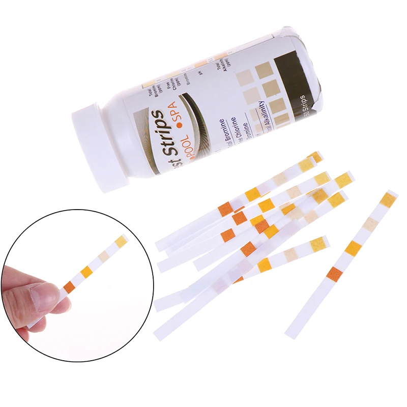 Chlorine Bromine PH Alkalinity Cyanuric Acid Hardness Test Tools 4 In 1 Swimming Pool Spa Water Strips Papers | Инструменты