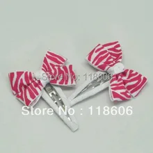 Мини-пара Зебра Печатный Бант Шпилька для волос заколка боковая заколки с узлами