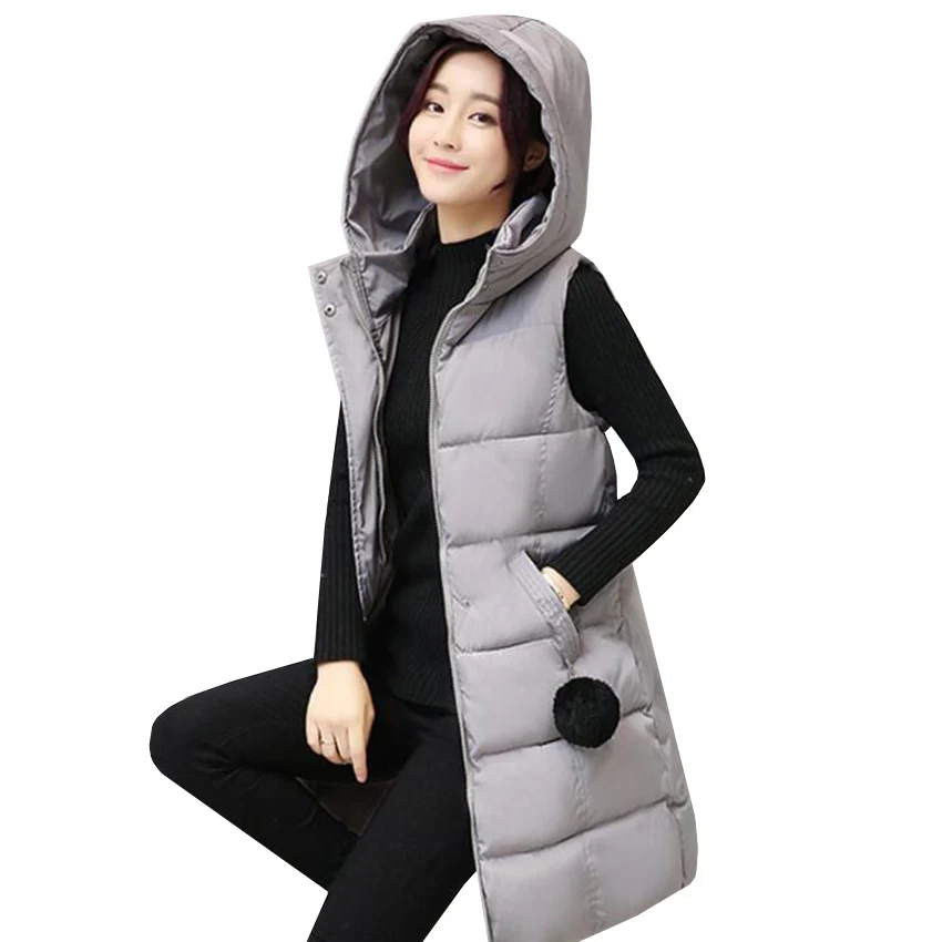 Купить Жилет Женский Длинный С Капюшоном