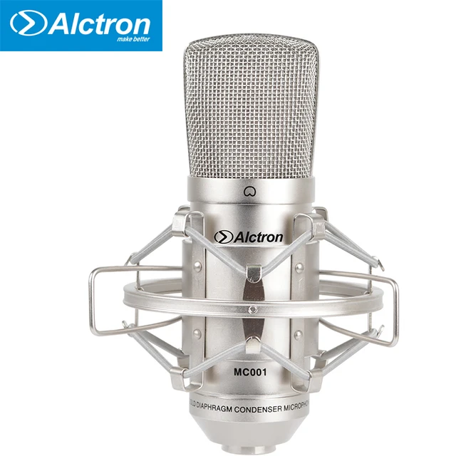 Alctron MC001 Professional Large Diaphragm FET Studio Condenser Microphone Recording Microphone with Shock Mount