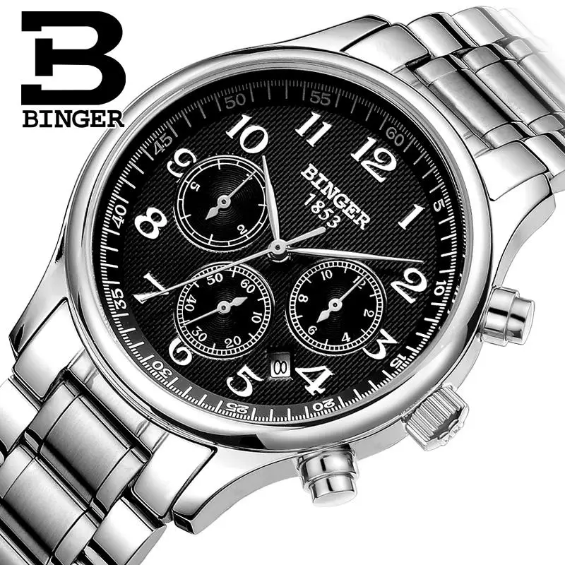 

Switzerland Automatic Mechanical Men Watch Reloj Hombre Wrist Sapphire Waterproof Military Mens Watches Top Brand Luxury B6036