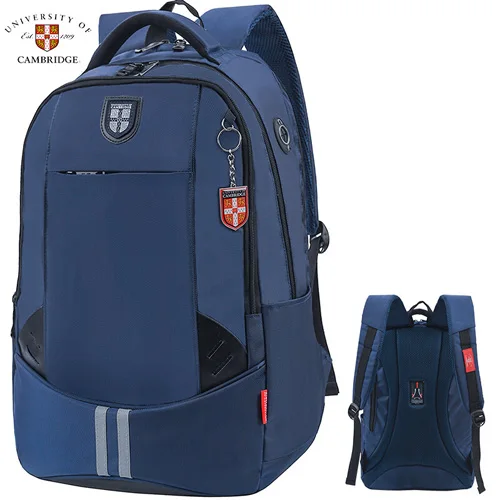 Университета языка детское нижнее белье детская повседневная одежда школьная сумка для книг Рюкзак-сумка через плечо портфель для мальчиков средней школы класс с диагональю экрана 3-6 - Цвет: A169 DarkBlue
