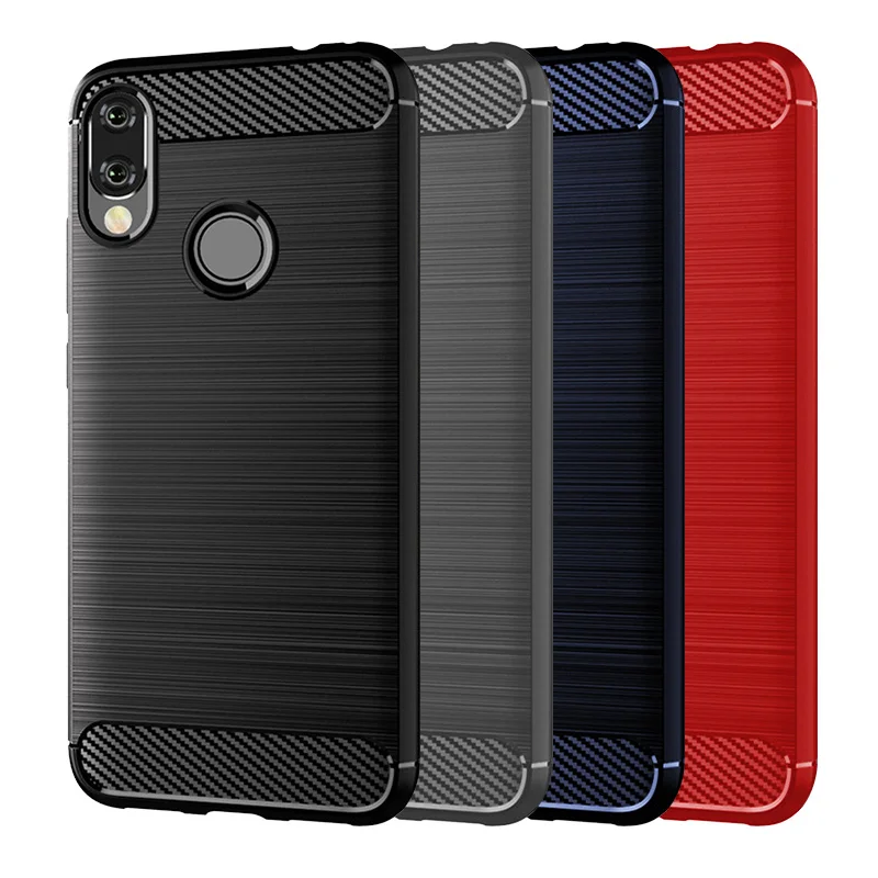 

Case Cover Carbon Fiber Pattern Back Protect CaseDirt-resistant Shockproof Soft TPU Phone for Redmi Note7