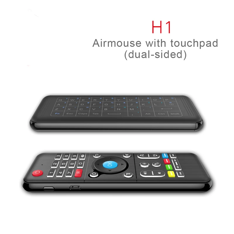 Новейший H1 полный тачпад Клавиатура 2,4 ГГц беспроводной ИК обучающий пульт дистанционного управления 3 уровня с подсветкой для Windows PC Android tv Box