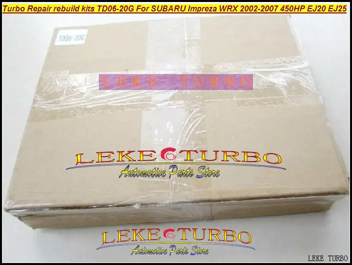 Turbocharger Turbo Repair Kits rebuild kits TD06 20G TD06-20G TD06-20GHW For SUBARU Impreza WRX 2002-2007 MAX HP 450HP EJ20 EJ25