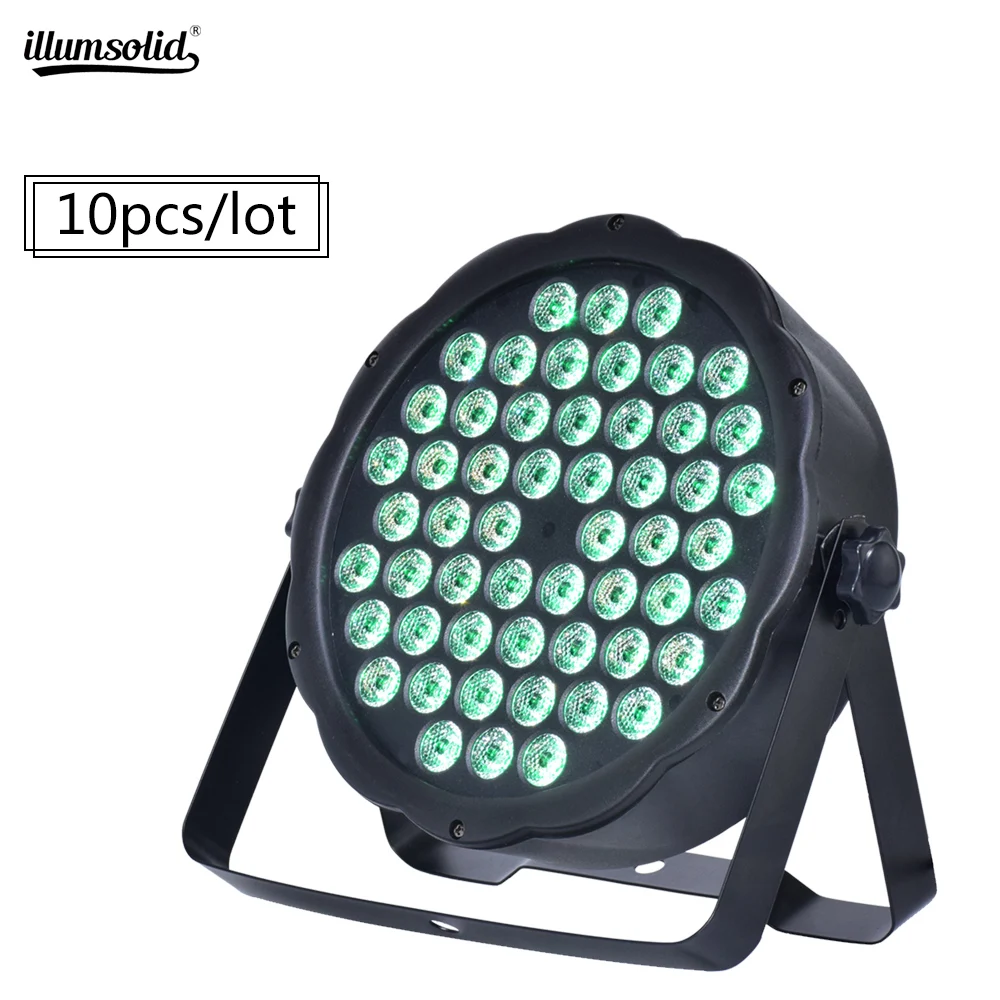 Светодиодный Par 54x3w RGB 3в1 сценический свет DMX512 для ТВ K дискотечная лампа ди-Джея 10