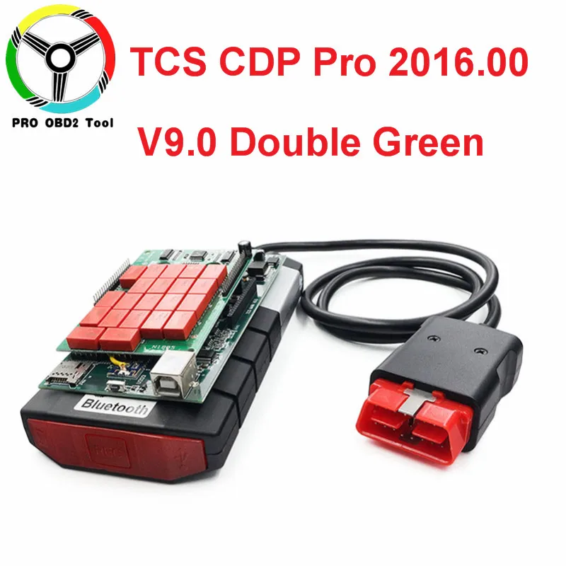 

High Quality TCS CDP Pro Plus 2016.00 Green Double Board V9.0 Dignostic Scanner 2016.R0/2015.R3 NEC Relay Car Truck With Keygen