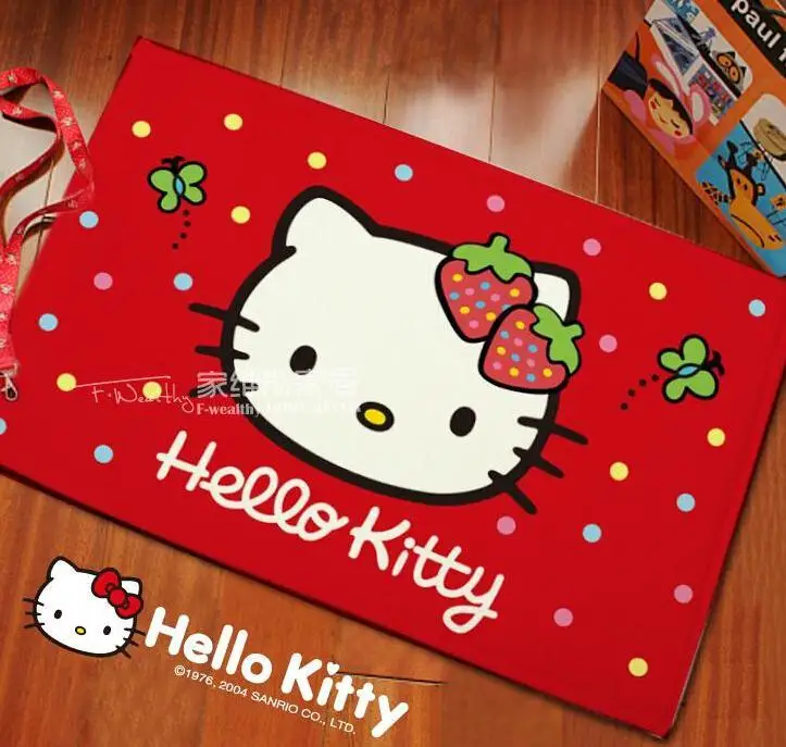 2016 New Hello kitty doormat for bathroom sitting room floor mat