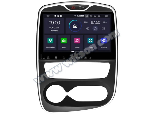 Discount 10.1" Android 9.0 Car Multimedia Navigation GPS Radio for Renault Clio 2016 2017 2018 with Greater Viewing Angle IPS Screen 5