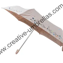 6 шт./партия) 6 ребра из стекловолокна Карманный Женский зонтик, ветрозащитный, Сверхлегкий 70 T сплав компактный Ассорти зонтов