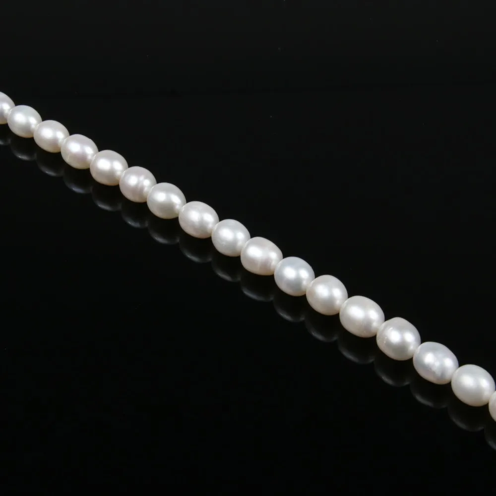 AAA Natural Freshwater White Pearl Beads 36cm for DIY Women Elegant Necklace Bracelet Jewelry Making Accessories