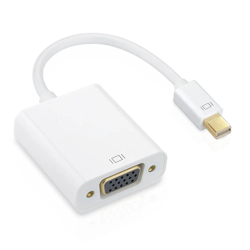 

Displayport (Thunderbolt) to VGA Graphics Adapter converter for MacBook Air/Pro/iMac for Surface Book /Pro 3/4 for ThinkPad X1