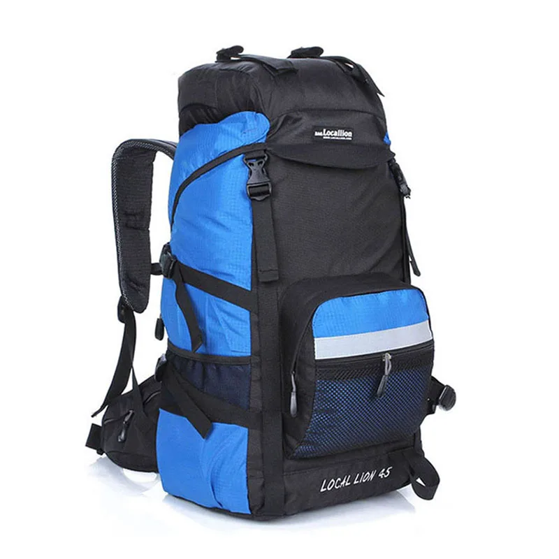 

LOCAL LION 45L Outdoor Climbing Backpacks Waterproof Nylon Travel Sport Mountaineering Bag Zipper Hiking Backpack Backpacker