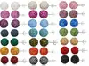 30pair/lot 10mm micro disco ball mixed white multicolor stainless steel Crystal Beads stud  earrings silver plated op56 1