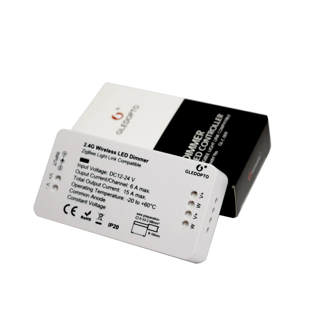 Zigbee LED Dimmer DC 12V 24V 360W Smart APP Control Light Strip Voltage Regulator Light Dimmer For LED Strip Power Controller