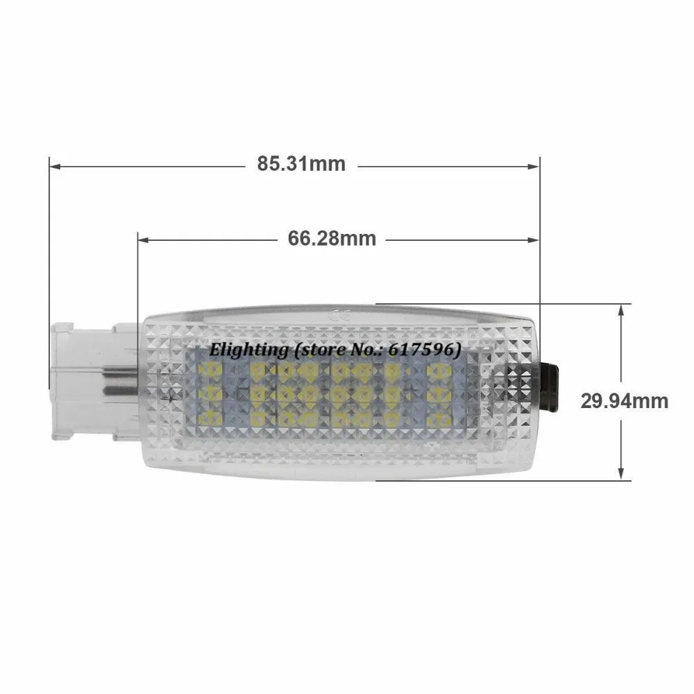 2 шт. 18SMD LED косметическое зеркало для Volkswagen Golf MK6 EOS Jetta Passat B6 B7 Polo Skoda Superb Seat Leon Altea
