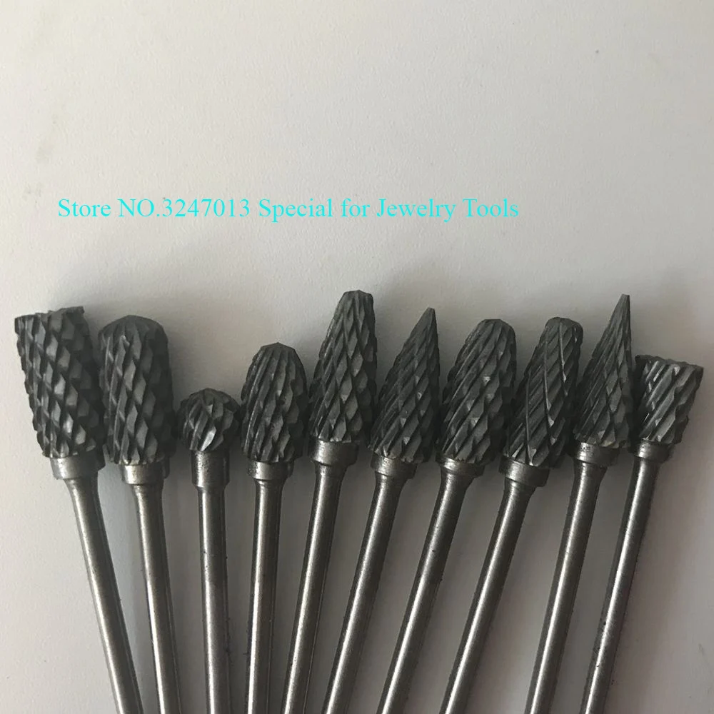 Polishing engraving Carbde Rotary Files 10pcs/set for Jewelry