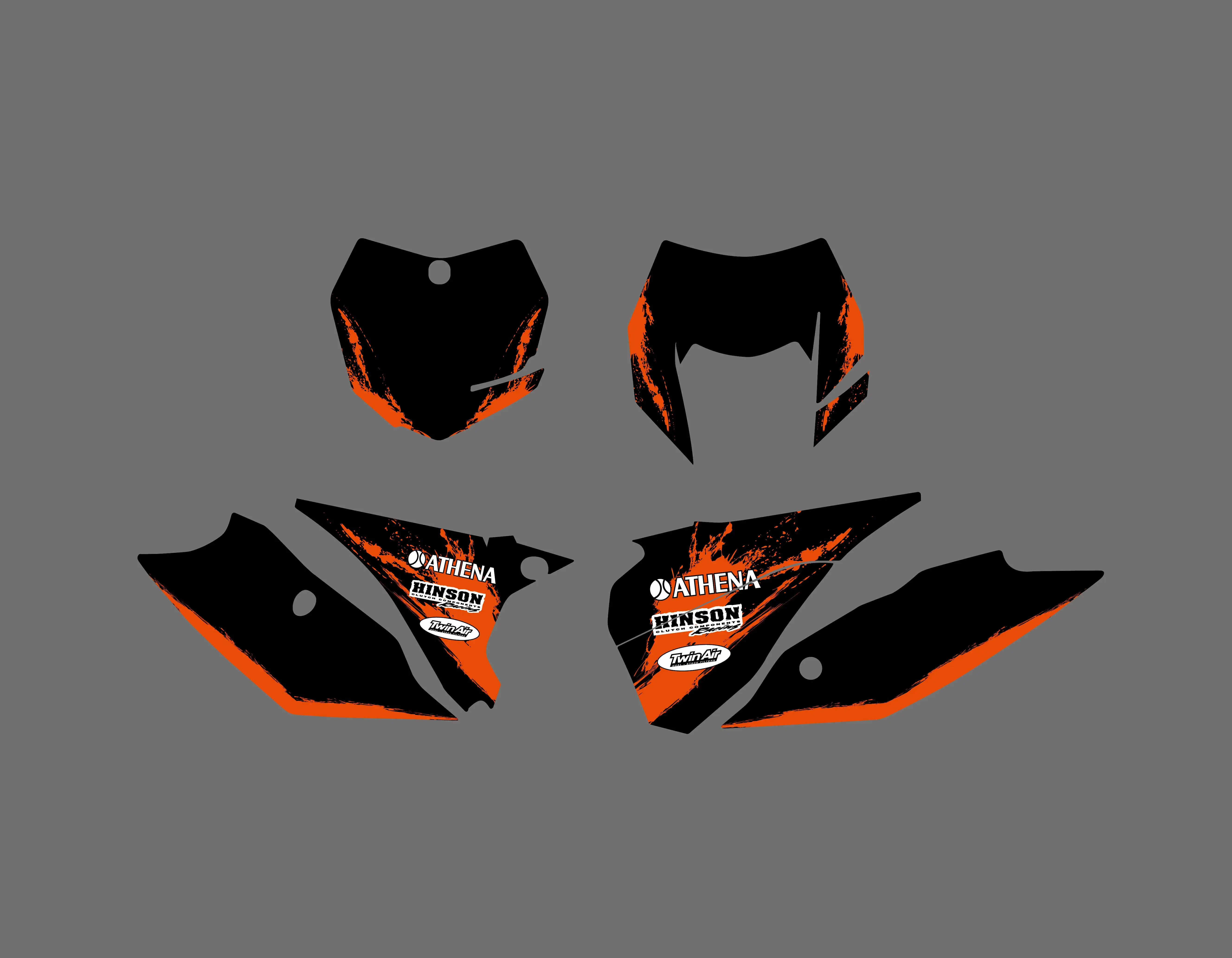 Графика с соответствующим фоном Наклейка Стикер для KTM 125 200 250 300 350 450 500 EXC XC W F XCF 2014
