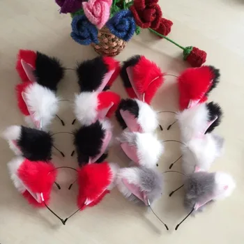 

New Sexy Women Lady Fox Fur Ear Headband Anime Cosplay Maid Hair Band Hair Accessories Halloween Party Favor